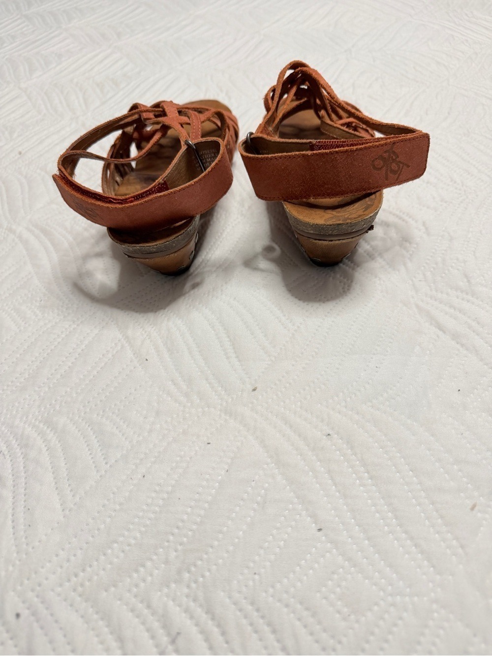 OTBT St Joseph Women’s Orange Suede Ankle Sandals. Size 10 - Picture 5 of 6